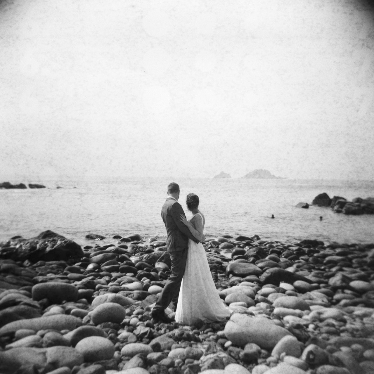 holga, wedding, black, white