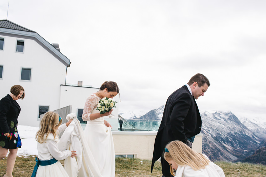 Bride, Muottas, Muragl, Wedding, Romantik