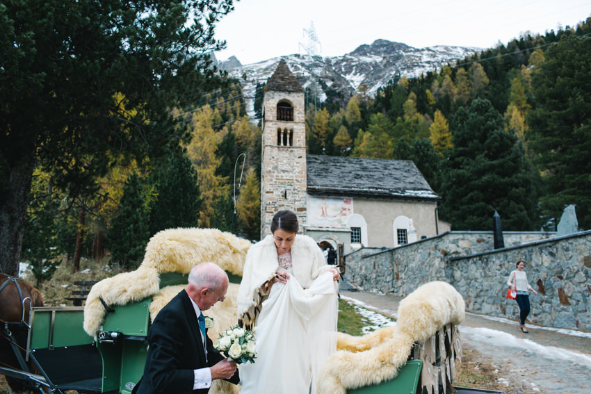 saint maria, pontresina, wedding